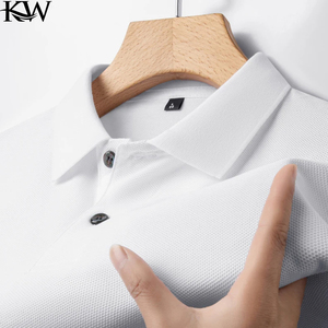 Camiseta Deportiva de Manga Corta para Hombre, Estilo Polo, Elástica, Ajustada, para Correr, Fitness, Verano - Product Image 6