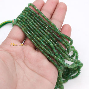 ลูกปัดพลอย 5 ชั้นราคาส่งเครื่องประดับมรกตรธรรมชาติพลอยเหลี่ยมเพชรพลอยสร้อยคอผู้ผลิตเครื่องประดับชั้นดี - Product Image 3