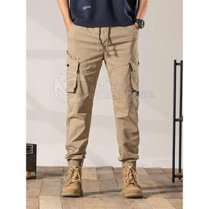 Ropa de calle para hombre, pantalones de Jogger con ajuste cónico y puños elásticos para aspecto urbano, pantalones de calle holgados para hombre - Product Image 5