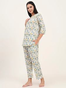 Conjunto de 2 Piezas de Verano para Mujer, Estampado Floral Étnico, Pantalones Cortos hasta el Tobillo, ODM, Ropa de Estar Ecológica, Kurta Pant - Product Image 2