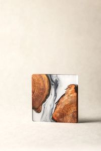 ชุดจานรองแก้วอีพ็อกซี่เรซินอีพ็อกซี่ทรงกลมตกแต่งด้วยงานฝีมือบ้าน - Product Image 4