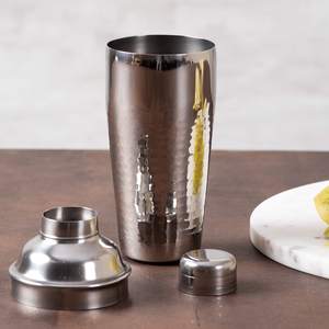 Luxury Premium Stainless Steel <b>Bar</b> Ware Tools Set of 9 Pcs with Gold Plating & Wooden Stand - Product Image 2