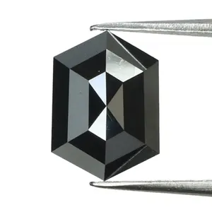 Fabrik preise 100% natürliche echte Diamant-Sechseck form natürliche 1,00 Karat Salz schwarz I3 Daunen I3 1ct - 2ct Diamanten