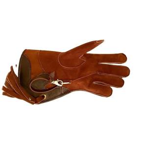 Gants de fauconnerie en cuir de vachette suédé, main gauche |   Gants de manipulation pour l'entraînement hivernal, chauds, pour les aigles et les faucons - Product Image 5