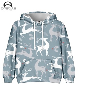 Acid Wash Soft Warm 100% Cotton Unisex Fleece <b>Pullover</b> Hoodie for Winter Holiday Outfit - Product Image 1