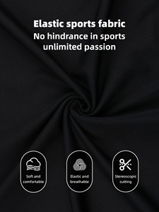 Chaqueta Deportiva con Capucha de Manga Larga para Hombre, Sudadera con Capucha Elástica con Cremallera Completa para Deportes al Aire Libre, Ciclismo, Teñida - Product Image 3