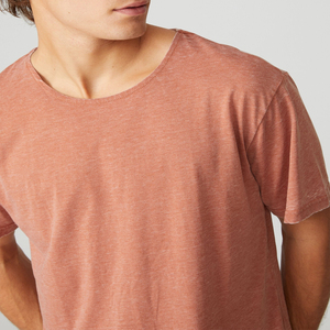 Camiseta de hombre de alta calidad de algodón pesado orgánico 100% 220 gramos diseño de camiseta de timbre personalizable - Product Image 3