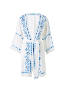 ชุดเดรสปักลายสไตล์อินเดีย,ชุดเดรสแฟชั่นแขนยาวกระโปรงยาวคลุมเข่าสุดหรูสำหรับผู้หญิง - Product Image 4