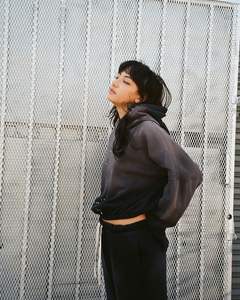 Sudadera de invierno Unisex para hombre, 100% de algodón de alta calidad, de gran tamaño, con hombros descubiertos, lavado ácido, Sudadera con capucha con patrón de salpicaduras - Product Image 4