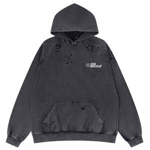 เสื้อฮู้ดดี้ผู้ชายแฟชั่นฤดูหนาว สไตล์เท่ๆ ผ้าฝ้าย 100% ผลิตตามสั่ง ดีไซน์ล่าสุด สำหรับผู้ใหญ่ - Product Image 1