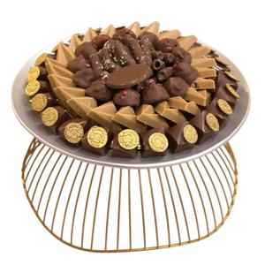 Bol de service en acier inoxydable martelé de qualité supérieure Bol à fruits et à salade en métal à pied élégant pour la maison et le restaurant - Product Image 6