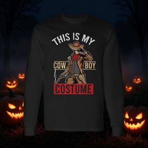 Questa è la maglietta a maniche lunghe del costume da cowboy, regalo di Halloween - Product Image 3