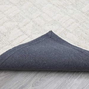 Tapis en laine et soie à ailes 3D tufté à la main Logo personnalisé Design abstrait pour lit de prière ou porte Drop Shipping - Product Image 4