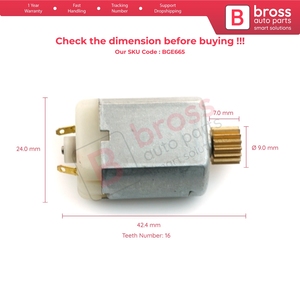 ชุดมอเตอร์เกียร์ตัวกระตุ้นล็อคประตูรถบรรทุก BGE665 24V DC สำหรับ Axor Atego Actros - Product Image 6