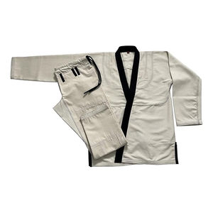 Conjuntos de uniformes de Karate tradicionales para hombres de talla grande ajuste cómodo duradero 100% algodón transpirable secado rápido entrenamiento ligero - Product Image 5