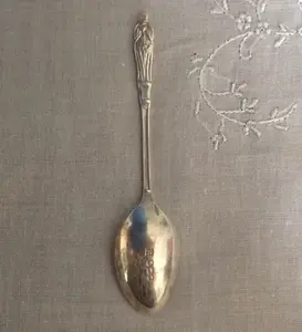 Cuillère de service en acier inoxydable de grande qualité avec poignée en zigzag parfait ensemble d'ustensiles de couverts pour la maison et la cuisine - Product Image 6