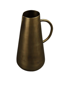 Venta caliente bandeja de metal nuevo diseño hecho a mano bandeja de fundición de metal chapado en oro con hoja de bambú diseño mango bandeja de servicio - Product Image 5