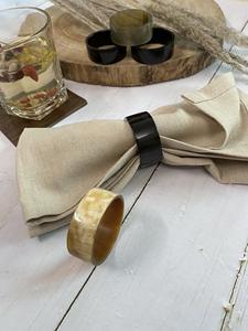 Servilleteros de Cuerno de Búfalo, Porta Servilletas Redondos para Hoteles de Lujo, Restaurantes y Mesas de Boda, Alta Calidad - Product Image 4