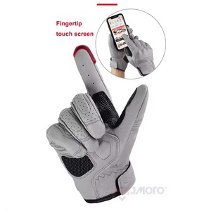 Guantes de moto de cuero genuino para hombre y mujer, diseño de logotipo personalizado, guantes de moto de carreras con gama barata - Product Image 3