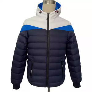 Top qualité hommes plaine fermeture éclair poche hiver chaud vêtements d'extérieur veste manteau pour la collection d'hiver - Product Image 5
