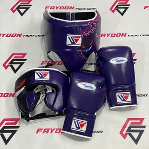 Latest Model Winning Pink Genger Sparring Boxing Set Custom Made Training Gear Muay Thai Martial Arts Fighting Gloves Head Groin - Product Image 2