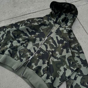 Custom <b>Vintage</b> Print Camouflage Men'S Hoodies 450 Gsm Pullover <b>Sweatshirts</b> Boxy Cotton Graphic Hunting Hoody Camo Hoodie for Men - Product Image 4