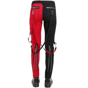 Pantalones Sexys con Cadenas Hechas a Mano, Estilo Gótico Punk Emo, con Tiras y Pierna Abierta para Mujer, 2026 - Product Image 3