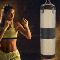 Sacs de frappe DWELT GEARS DG-3708 en cuir, légers et robustes, pour entraînement de kick-boxing et Muay Thai, remplissage de sable, 2 pieds de haut