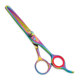 Tijeras de Peluquería Profesionales, Tijeras de Entresacar, Tijeras de Corte para Peluquería, Tijeras de Corte de Pelo para Barbería, Hoja Afilada, Color Negro - Product Image 3