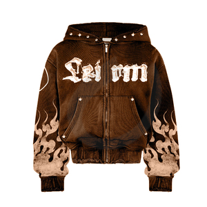 Comfortable Breathable Cotton Women Hoodies Zipper Cotton Anti-Wrinkle Breathable <b>Drop</b>-shoulder Hoodies - Product Image 5