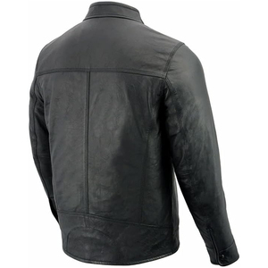 Best Sale Waterproof Leather <b>Jacket</b> For Men | Men's Fashion <b>Slim</b> <b>Fit</b> Leather <b>Jacket</b> for Men's With OEM ODM Service - Product Image 4