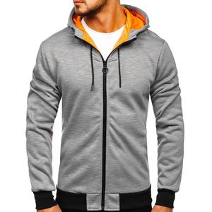 Novedad 2024, Sudaderas con Capucha y Cremallera para Hombre, Sólidas, Invernales, Transpirables, Ecológicas, con Logotipo Personalizado, Servicio OEM - Product Image 5