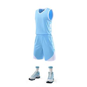 Vente en gros en stock, ensembles de basket-ball personnalisés pour hommes, uniformes, vêtements de sport respirants, maillot de basket-ball pour jeunes - Product Image 3