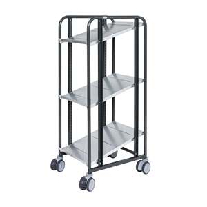 Chariot de picking métallique gris foncé série 168 Km168-3ls-ergo pour l'e-commerce - Product Image 1