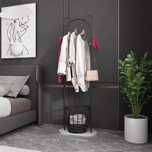 Perchero de Acero Inoxidable con Cesta para Sala de Estar - KPT68011 - Product Image 4