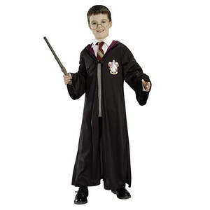 Costume de cosplay Harry Potter pour enfants, 3 pièces, avec robe, lunettes et baguette magique - Product Image 1
