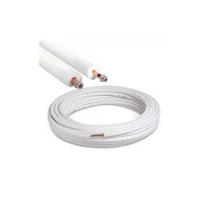 Kit de Tubo de Cobre Recubierto Estándar UNI de 16 Metros, 1/4 y 3/8, Espesor de 0.8 mm, para Aire Acondicionado Doméstico - Product Image 1