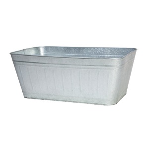 Superb Quality Gray Galvanized <b>Metal</b> <b>Trough</b> Indoor & Outdoor <b>Planter</b> Decorative <b>Metal</b> Iron <b>Planter</b> Garden Decoration <b>Planter</b> - Product Image 6