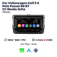 Autoradio multimédia Android MEKEDE avec GPS et Car-play pour VW Golf 5 6 Polo Passat B6 B7 CC Skoda Jetta 7 pouces