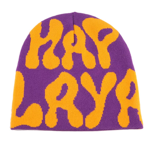 Sombreros de invierno personalizados de punto acrílico unisex, gorro con logotipo Jacquard personalizado, gorros personalizados de nuevo diseño - Product Image 2