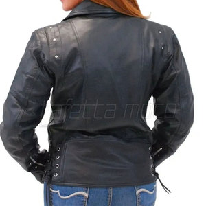 Chaqueta de Cuero para Motocicleta de Mujer de Alta Calidad, MOQ Bajo, Chaqueta de Cuero para Motocicleta de Mujer - Product Image 2
