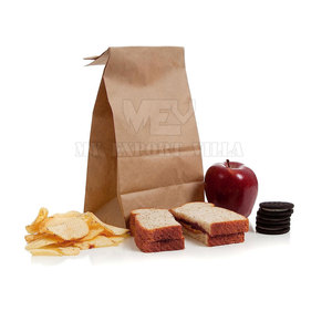 Chicken Hot Dog Kraft Packaging Bag Kraft Paper For Food Wholesale Fast Food Delivery Bags