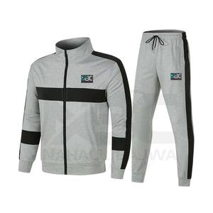 Chándal de gimnasio de invierno para hombre con bolsillos con cremallera, conjuntos de poliéster con cremallera completa a la moda, etiqueta personalizada, gran oferta, técnicas teñidas lisas - Product Image 3