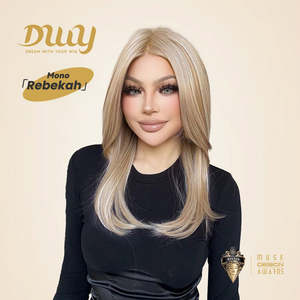 Rebekah C-DWY Free Part Long Straight Blonde Glueless Synthetic <b>Wig</b> Transparent Lace Front Free Shipping - Product Image 1