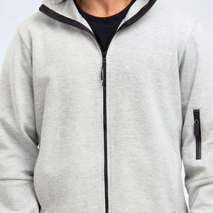 Ensemble de 2 vêtements de sport unisexe gris clair avec détails sur panneau Survêtements sur mesure pour hommes - Product Image 3