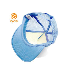 Sombreros de Vietnam de Bajo MOQ, sombreros de camionero con logotipo bordado 2D personalizado de fábrica, 5 paneles, gorras ajustables traseras de malla transpirable de ala plana - Product Image 5