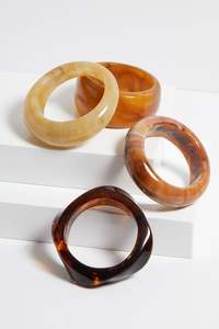 กำไลข้อมืออะคริลิคเรซิ่นเครื่องประดับสุดเหลือเชื่อสร้อยข้อมืออะคริลิคหลากสีกว้างไม่สม่ำเสมอ - Product Image 4