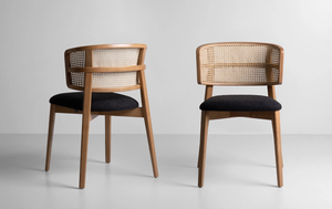 Silla de comedor de madera de diseño moderno nórdico con cojín de cuero PU tapizado sin brazos para comedor, hotel o restaurante - Product Image 6