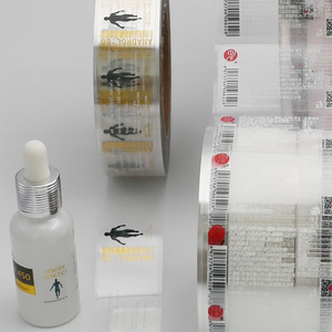 Customized Size PVC <strong>Bottle</strong> <strong>Label</strong> Stickers Waterproof Self-adhesive Transparent Bottom Packaging <strong>Labels</strong> - Product Image 3