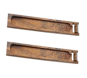 Bandeja de Madera para Servir Incienso Hecha a Mano, Quemador de Incienso de Cerámica, Bandeja Decorativa, Soporte de Madera para Varillas de Incienso - Product Image 1